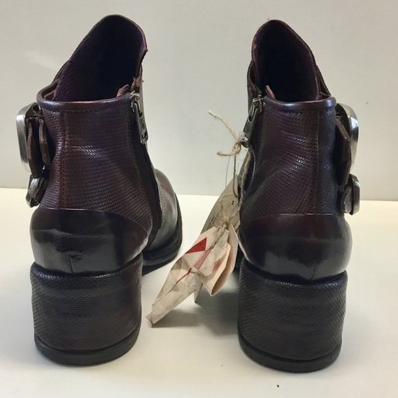 NWT A.S.98 Olin Ankle boots textured leather (40) 10 - Picture 8 of 14